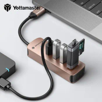 Yottamaster USB C HUB Type C Splitter To HDMI 4K Thunderbolt 4 Docking Station Laptop Adapter With PD SD TF For Macbook iPad Pro