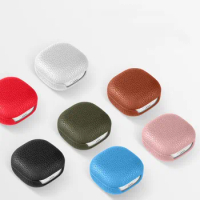 Genuine Leather Case for Samsung Galaxy Buds2/Buds Live/Buds Pro Protector Lychee Pattern Buds Live Cover For Galaxy Buds2 Pro