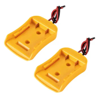 2X for Power Wheels Battery Adapter for Dewalt 20V Battery 18V Dock Power Connector with 12 Gauge Wire, for Robotics