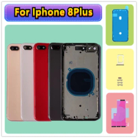 For iPhone 8 Plus Back Housing Change Repair Middle Chassis Frame For Apple 8Plus Back Cover 8P Battery Rear Door Parts