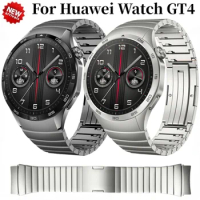 Official No Gap Metal Band For Huawei Watch GT4 46mm Quick-release Bracelet Wristband For Huawei Watch GT4 Stainless Steel Band