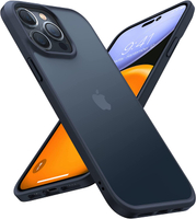 【日本代購】TORRAS 手機殼 半透明 美軍MIL規格 iPhone 14 Pro Max 黑色