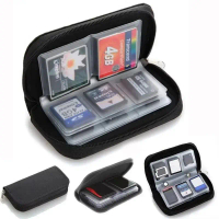 Túi đựng thẻ nhớ, ví có 22 ngăn cho thẻ nhớ CF/SD/micro SD/SDHC/MS/DS; phụ kiện hộp thẻ nhớ