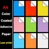 A4 Color Laser Printer Coated Adhesive Sticker Paper Stick Label Printing And Writting