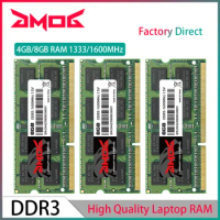 GMOG 4GB 8GBx2 DDR3 RAM Memory 1333MHz 1600MHz SODIMM Laptop Memory RAM DDR3 1.5V/1.35V PC3-10600 12800 Green