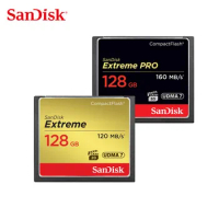 SanDisk Memory Card 128GB 64GB Compact Flash Card 32GB 16GB Extreme PRO CF Card Ultra or DSLR and HD Camcorder