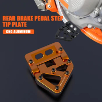 Motorcycle Folding Rear Brake Pedal Step Tip Plate For Suzuki RMZ250 RMZ450 RMX450Z RM-Z250 RM-Z450 RM-Z RMZ 250 450 RMX 450Z