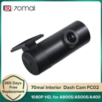 70mai Interior Cam FC02 only for 70mai Pro Plus +, A800S, 70mai A400 (Cannot use with RC06 rear cam together)