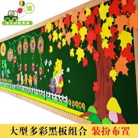 教室裝飾文化牆貼 新學期開學主題牆黑板報裝飾牆貼幼稚園文化環創班級教室環境布置『XY34724』
