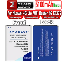 HSABAT New 5100mAh HB5F2H Battery HB554666RAW for Huawei 4G Lte WIFI Router 4G E5375 EC5377 E5373 E5330 E5336 E5351 E5372 E5356