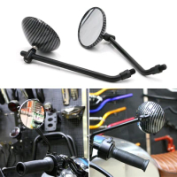 Sports Motorcycles Rear View Mirror ±8mm 10mm Universal Round Adjustable Mirrors for Honda Yamaha Ducati Street Bikes Scooters