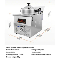 16L Computer Pressure Cooker Fryer Commercial Electric Stove Fried Chicken Equipment Frying Pan Stove Western Kitchen Equipment