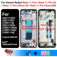 Original for Xiaomi Redmi Note 11 Pro Global 2201116TG Display Digitizer Touch Screen for Redmi Note 11 Pro+ Plus 5G 21091116UG