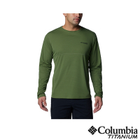 Columbia哥倫比亞 男款-鈦Cirque River酷涼快排長袖上衣-綠色 UAE55900GR/IS