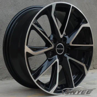 CAWOSS 1PCS 17 inch 4x100 PCD ET40 CB73.1 car rim wheels modified aluminum alloy steel rims for MINI Honda Nissan