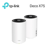 TP-Link Deco X75 AX5400 三頻 AI-智慧漫遊 真Mesh 無線網路WiFi 6 網狀路由器（Wi-Fi 6分享器）(2入)