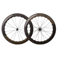 Newest 700C Road Bike Full carbon fibre Bicycle Wheelset Clincher rims brake hubs 65x25mm