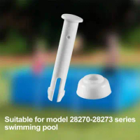 10Pcs Plastic Pool Joint Pin and Seal for Intex 13ft-24ft Metal Frame Pools with Rubber Seals Pool Replacement Parts