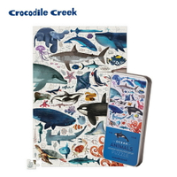 《美國 Crocodile Creek》鐵盒圖鑑拼圖-海洋動物-150片 東喬精品百貨 東喬精品百貨