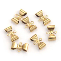 20Pcs Stainless Steel Bowknot Bow Connectors For Jewelry Making DIY Earring Charms For Converse Jewelry Material Components