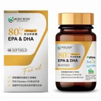 【BodyBoss 良凱生醫】80% EPA&DHA魚油 60粒/瓶(Solutex rTG)