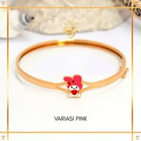 GELANG BANGLE EMAS ANAK MODEL MELODY TERBARU LUCU EMAS ASLI EMAS MUDA KADAR 6K (300) GELANG ANAK MEL