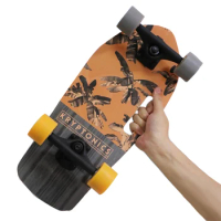 Portable Mini Skateboard 19 Inch Complete Skateboard Maple High Speed Drift Cruiser Skate Board for Kids Adults Beginner Pet Dog