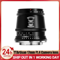 TTArtisan 17mm F1.4 Wide Angle Camera Lens for Sony E Mount Fujifilm XT3 XA7 XE Canon M Leica L Nikon Z Panasonic Olympus M43
