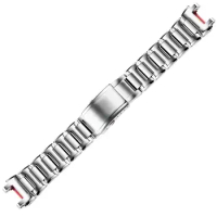 PCAVO For MTG Watch B1000 Metal Strap Heart of Steel MTG-B1000 316 Stainless Steel Watchband men Bracelet