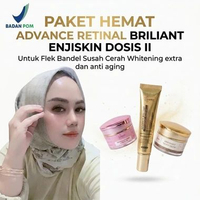 ENJISKIN ADVANCE RETINAL DOSIS II PAKET SKINCARE WHITENING PENGHILANG FLEK HITAM MEMBANDEL BPOM DAN 