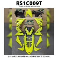 Rapido Coverset cover set (sticker Tanam) RS150 RS150R V1 Winner-150 (6) Lemon Ice Yellow