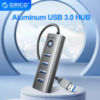ORICO USB C Hub 5Gbps 4 Ports USB Type C to USB 3.0 Hub Splitter Adapter for MacBook Pro iPad Pro Xiaomi High-Speed Aluminum hub