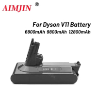6.8~12.8Ah SV14 Battery 25.2V Lithium Li-ion Vacuum Cleaner Rechargeable Battery for Dyson V11Absolute V11 Animal SV15 970145-02