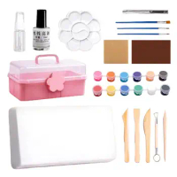 Modeling Clay Kit Kids Art Crafts Air Dry Clay Clay Set DIY Model Clay with Accessories and Sculpting Tools for Children Adults