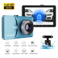 Fellostar 4 inch car video dash cam DVR Camera G-Sensor Parking Motion Dash cam Dual Lens Front and rear dash cam