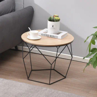 Living Room Coffee Table Nordic Lounge Side Tables Modern Wooden Round Sofa Table Creative Tea Table Design Furniture Decoration