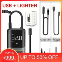 Pompa Ban Electric Air Pump Inflator Portable USB Lighter Pompa Ban Motor Pompa Sepeda Mobil Pompa A
