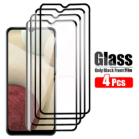 4 Pcs Tempered Glass For Samsung Galaxy A12 Screen Protector Protective Glass On For Samsung A12 Front Film A 12 Phone 6.5inch