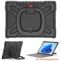 Drop Resistance Case for Microsoft Surface Pro 8 Rotary Stand Shockproof Cover with Handle