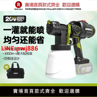 【台灣公司優質服務】威克士WU056小型電動噴漆鋰電汽車噴漆槍油漆乳膠漆涂料噴涂槍