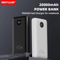 20000mAh Large Capacity Power Bank USB C PD 45W Fast Charge External Battery Pack For iPhone 15 Xiaomi Samsung Laptop Powerbank