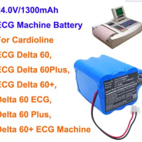 GreenBattey 1300mAh Battery for Cardioline ECG Delta 60, ECG Delta 60Plus, Delta 60+ ECG Machine,Delta 60 ECG,Delta 60 Plus