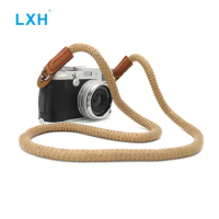LXH Vintage canvas camera strap for Sony Nikon Leica Canon Fujifilm X100F X-T20 X-T10 X-T2 X70 X-Pro2 X-E2S X-E2 X-E1