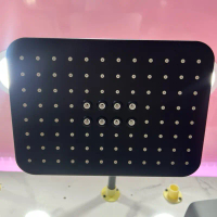 WALL SHOWER / SHOWER TANAM BLACK OVAL TEBAL