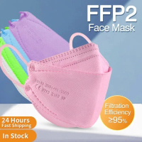 MASKER KF94 ISI 10PCS PINK MERAH MUDA WARNA WARNI PASTEL KOREA KF 94