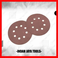 MURAH Amplas Bulat Tempel 5 Inch 8 lubang - Hamplas Perekat Velcro Disc Hampelas Poles Gosok Hole8 G