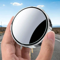 Cermin Blind Spot / Cermin Bulat Kecil / Cermin Bantu Mundur - HD, Penghisap, Putar 360°