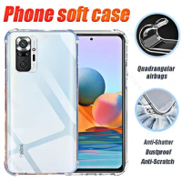 Soft Silicone Shockproof Clear Case for Xiaomi Redmi Note 10 Pro TPU Transparent Covers Shell for Redmi Note10Pro 6.67" M2101K6G