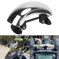 Safety Rearview Mirror 180 Degree Auxiliary Blind Spot Mirror Motorcycle Windscreen Wide Angle