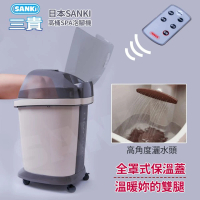 【日本SANKI三貴】好福氣高桶數位足浴機(灰)